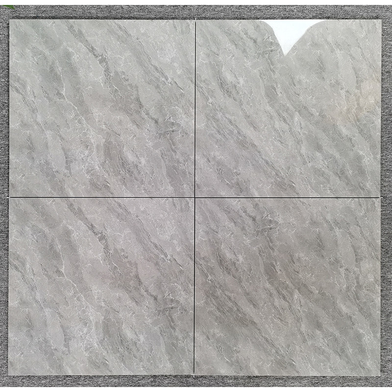 Elevação de Gray Marble Polished Porcelain Tile lustrosa para a cozinha interior da sala de visitas