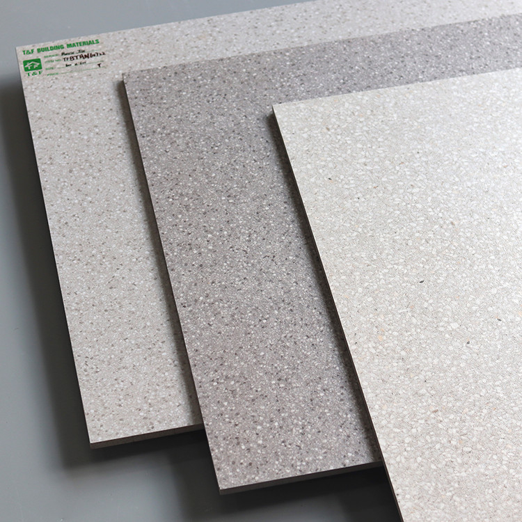 telha de pavimentação rústica branca do terraço da porcelana de 60x60cm Gray Small Pots Anti Skid