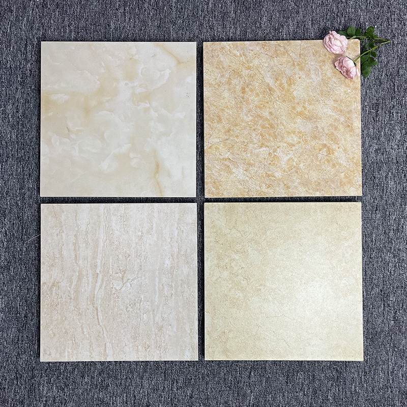 O projeto moderno do assoalho vitrificou a luz do banheiro dos azulejos - porcelana alaranjada 30x30cm