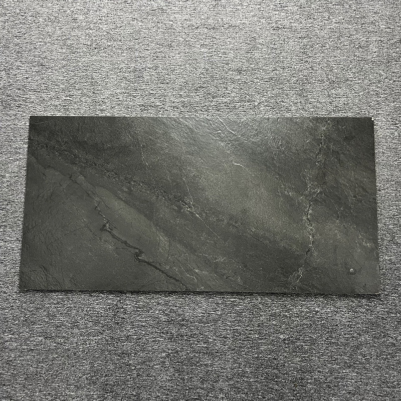 Deslize não Matt 60 x 120 azulejos vitrificados Grey For Living Room Floor escuro rústico