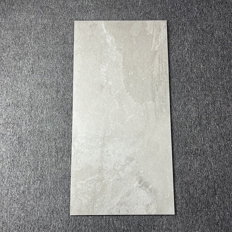 1200x600 Textured a parede telha o desgaste da sala de visitas - semi Matt Gray Wabi Sabi Rustic resistente