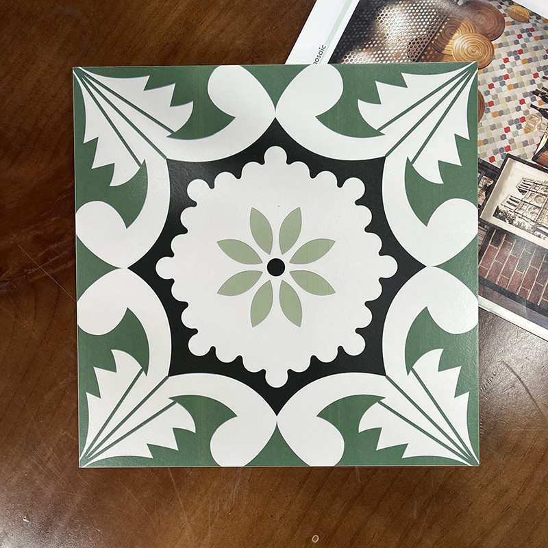 A parede da cozinha pintou a telha floral da porcelana, telhas interiores exteriores do teste padrão de flor do assoalho