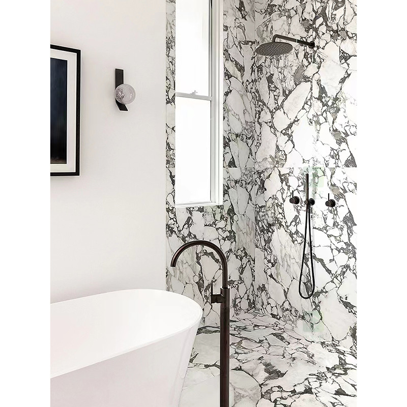 Telhas rústicas da porcelana de pedra luxuosa do olhar de 600x1200 Matt Glazed Porcelain Tiles Marble