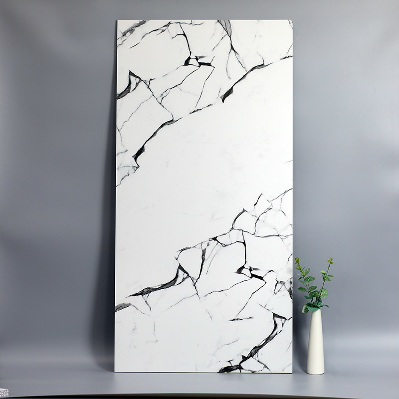 parede do banheiro da casa de 60x120cm Matt Marble Porcelain Floor Tile e telha de assoalho modernas brancas
