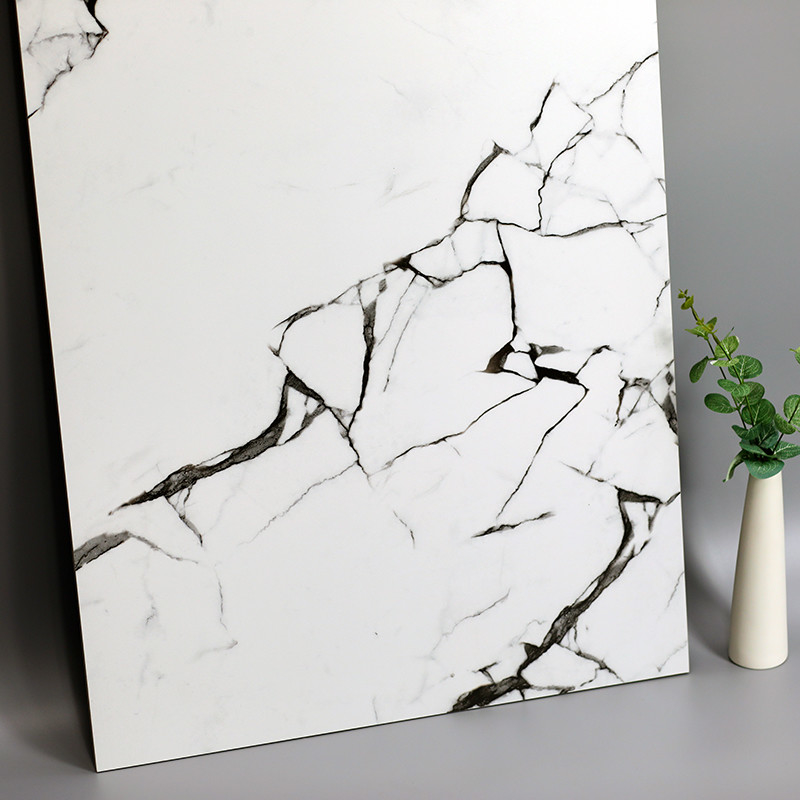 parede do banheiro da casa de 60x120cm Matt Marble Porcelain Floor Tile e telha de assoalho modernas brancas
