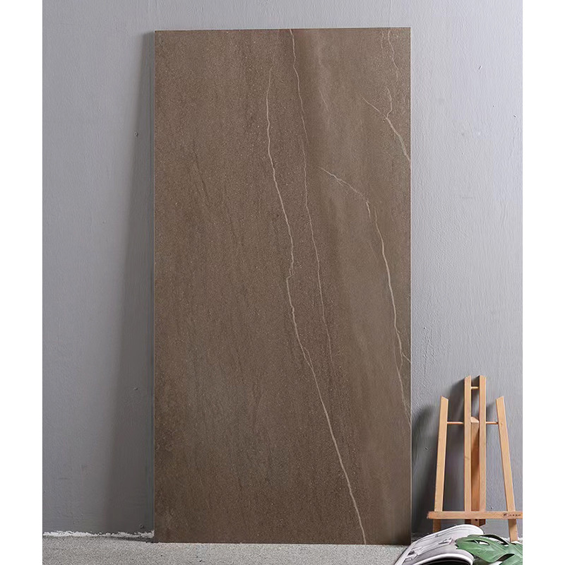 Da cor nova de Brown do estilo de Foshan telhas de assoalho interiores, telhas rústicas da parede 600x1200