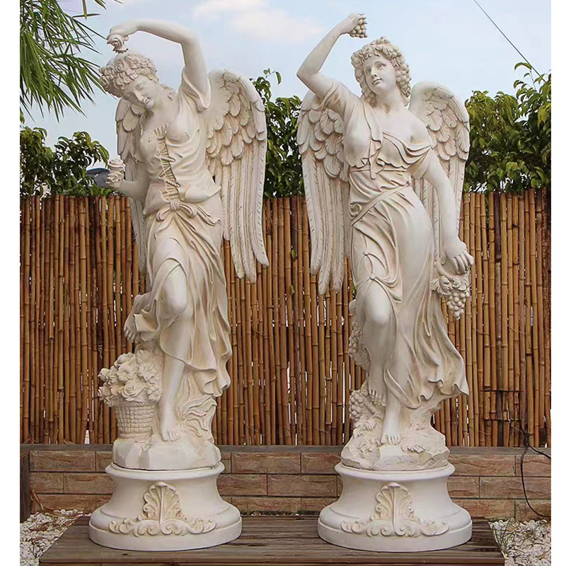 Vida exterior da senhora Marble Stone Sculpture da decoração do jardim - tamanho