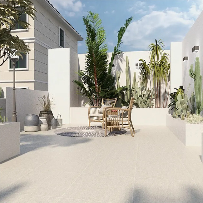 Do cinza R12 Matte Surface Rustic Outdoor Porcelain de assoalho da telha deslizamento não