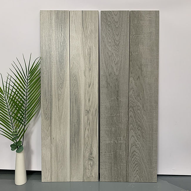 Telhas de assoalho rústicas de madeira Matte Finished da porcelana interior da textura da imitação da madeira maciça