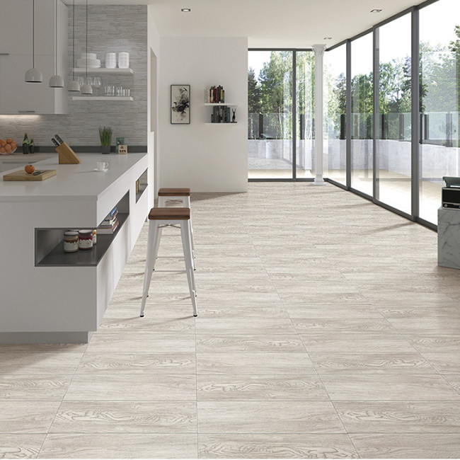 Telhas de assoalho rústicas de madeira Matte Finished da porcelana interior da textura da imitação da madeira maciça