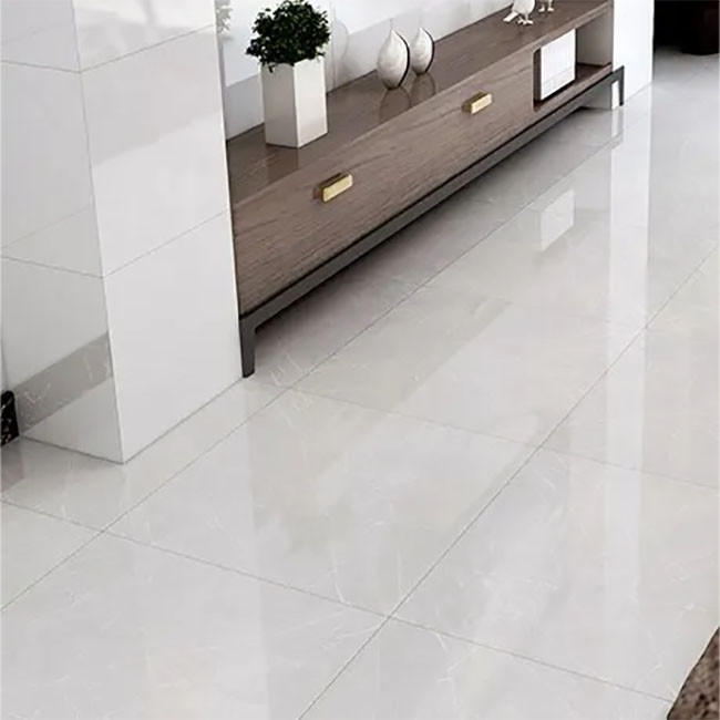 Telhas de assoalho lustrosas altas da porcelana de Gray Nature Texture Glazed Polished 600*600mm