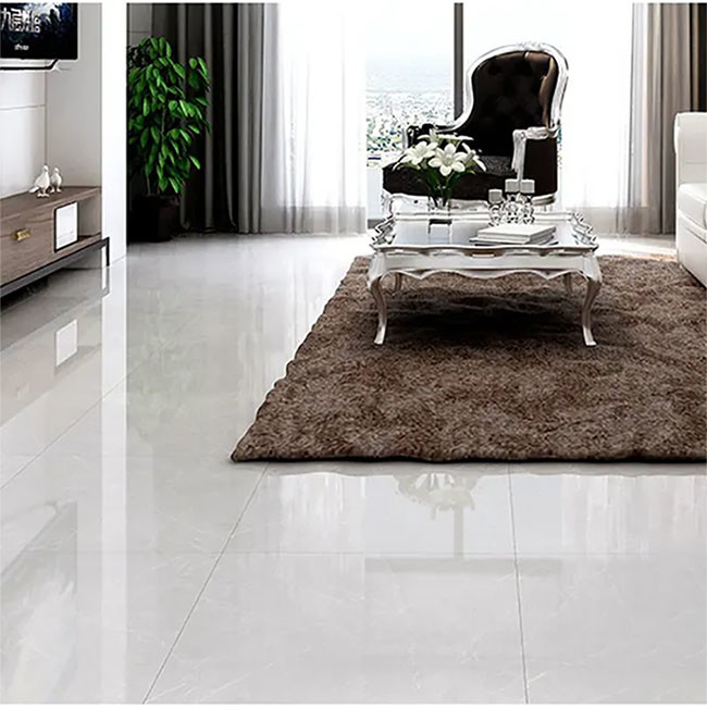 Telhas de assoalho lustrosas altas da porcelana de Gray Nature Texture Glazed Polished 600*600mm