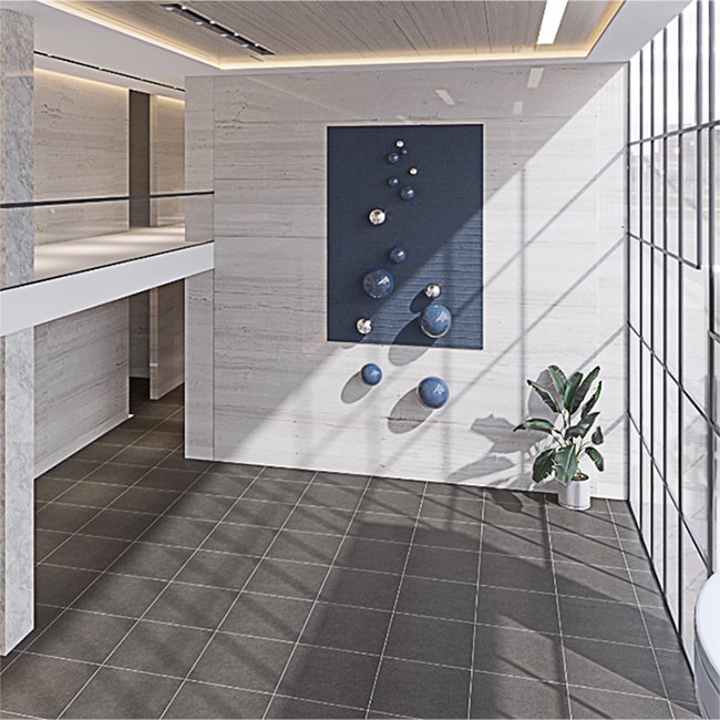 telhas rústicas de 600*600mm Matte Finished Full Body Porcelain para o banheiro ou a sala de visitas