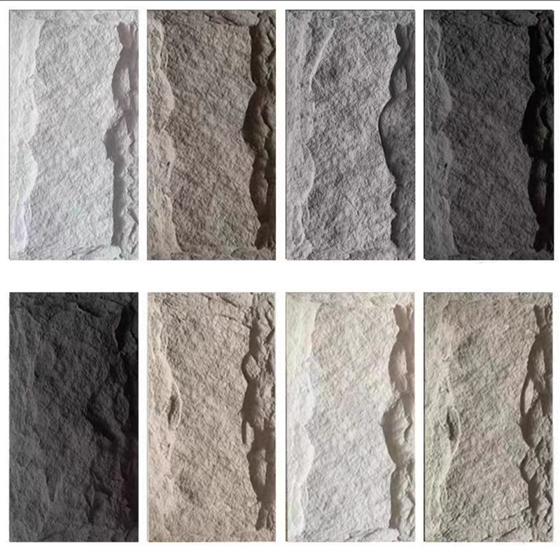 O falso do plutônio cultiva os painéis de pedra do revestimento exterior interno artificial da parede 3D do poliuretano