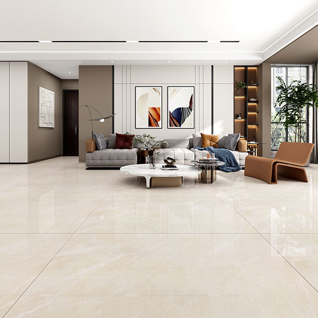 Lustroso alto vitrificado telha telhas de Gray Color Natural Texture Porcelain 600*1200mm