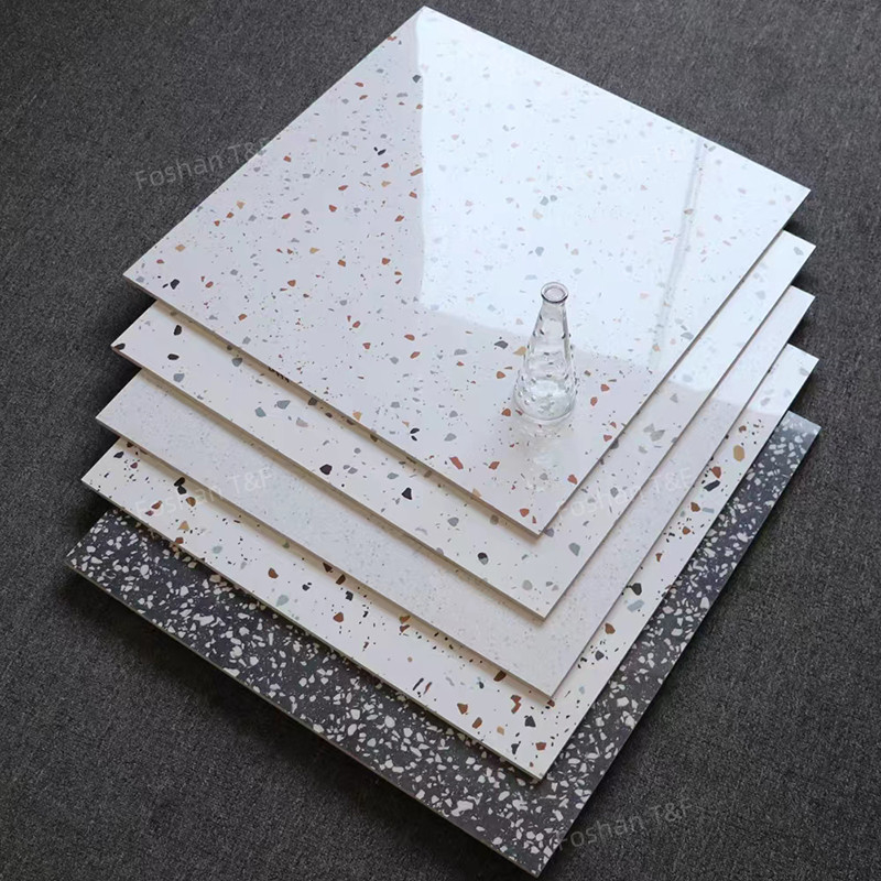 60x60cm Chapas de terraço polidas para sala de estar cozinha banheiro piso de parede