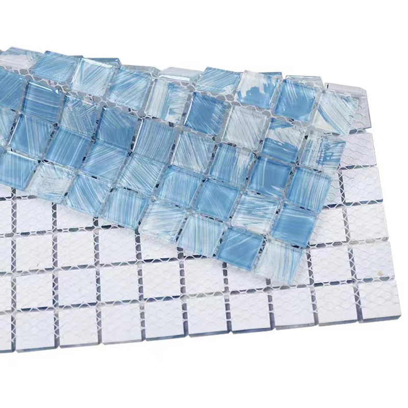 300x300mm mosaico de vidro de cristal telhas para varanda cozinha banheiro parede piscina telhas