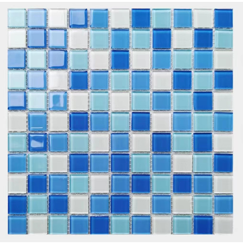 300x300mm mosaico de vidro de cristal para banheiro piscina cozinha backsplash