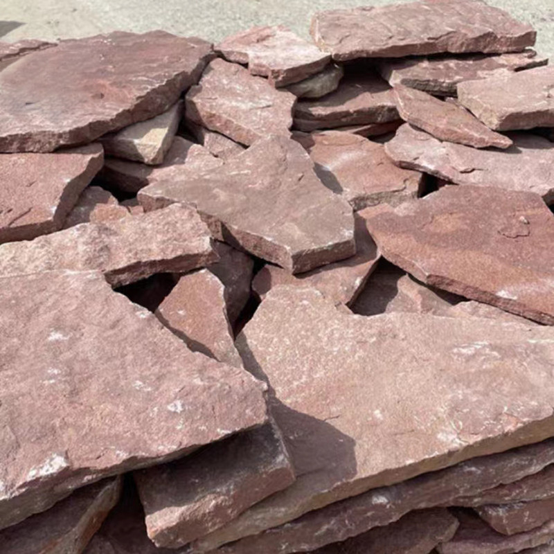 Pedras de mármore natural 3D Random Slate enferrujado em malha Flagstone Pavimentadores de jardim exterior Pavimentadores de parede