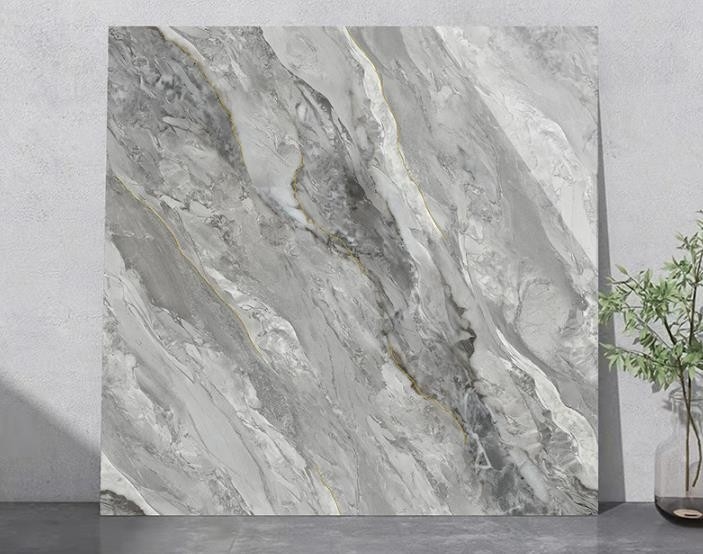 Luxo Full Body Marble High Brilhante Porcelana vidrado azulejos para sala de estar