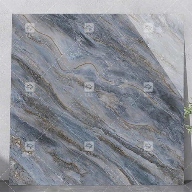 Luxo Full Body Marble High Brilhante Porcelana vidrado azulejos para sala de estar