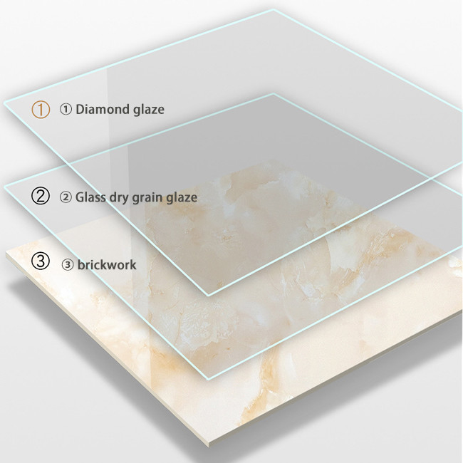 Antiderrapante Full Glazed porcelana telha 800x800mm Diamante sala de estar piso telha jade Noble