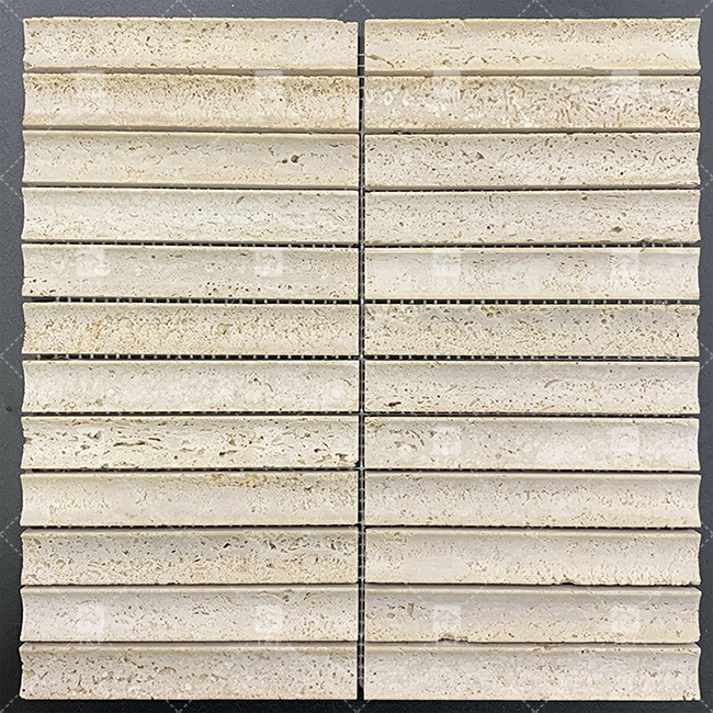 Padrão de mármore 3D Arco longa faixa mosaico piso telha de parede para TV fundo cozinha backsplash