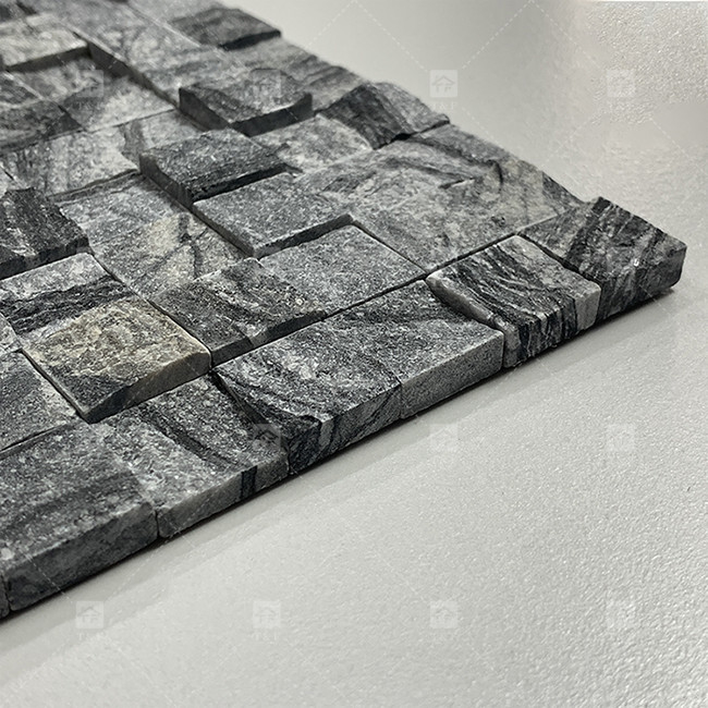 Pedra de mármore olhar mosaico azulejos superfície fosca decorar casa de banho cozinha backsplash