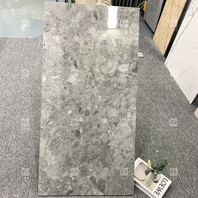 Luxo 600x1200mm Corpo inteiro Brilhante Polido Vidrado Chapa Para Piso Marmor Porcelana Chapas