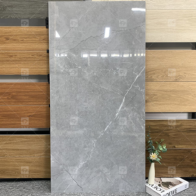 Luxo 600x1200mm Corpo inteiro Brilhante Polido Vidrado Chapa Para Piso Marmor Porcelana Chapas