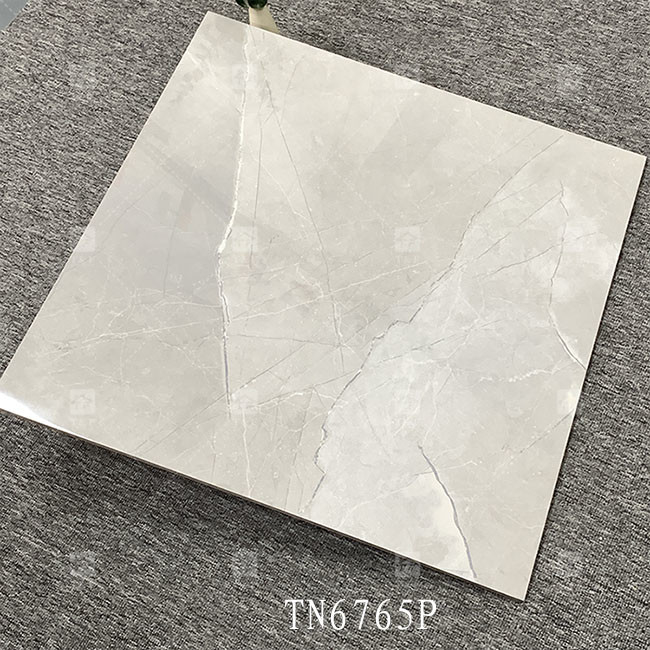 Corpo inteiro Cinza Cor Mármore Olhar Porcelana Luminosa Telhas Para Interior Piso E Parede