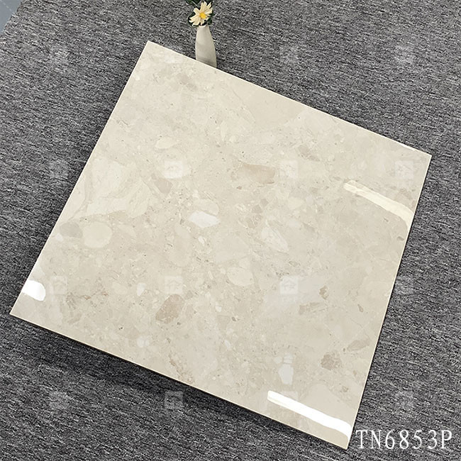 Corpo inteiro Cinza Cor Mármore Olhar Porcelana Luminosa Telhas Para Interior Piso E Parede