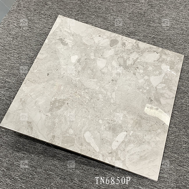 Corpo inteiro Cinza Cor Mármore Olhar Porcelana Luminosa Telhas Para Interior Piso E Parede