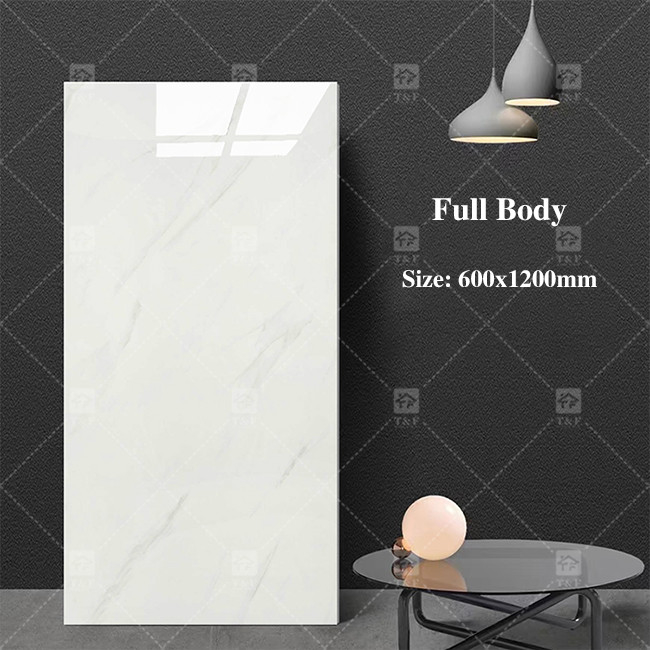 Moderna grande vidrado porcelana azulejos cinza mármore para o interior parede quadrada forma
