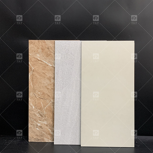 300x600mm Chapas cerâmicas 3D foscas Decoração de parede exterior Chapas de porcelana para parede