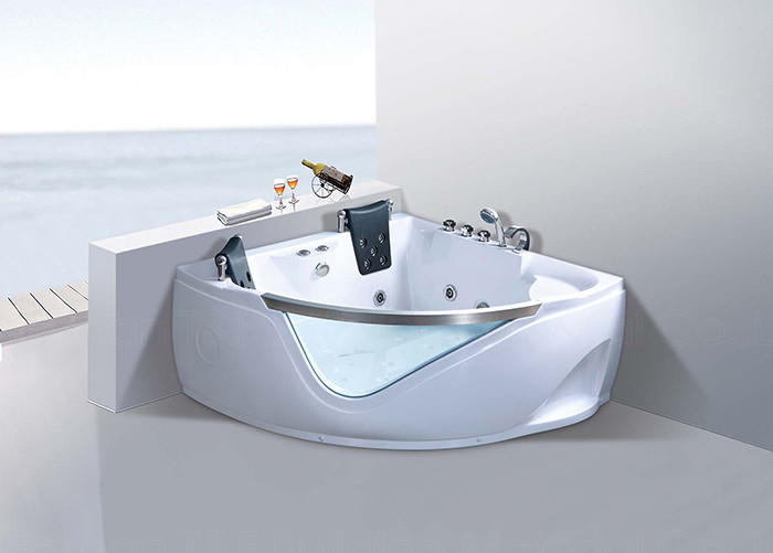 Cuba de Jacuzzi do banheiro de Hydromassage com a instalação de canto de 2 assentos