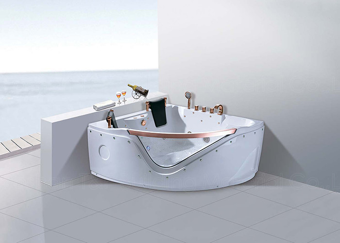 Cuba de Jacuzzi do banheiro de Hydromassage com a instalação de canto de 2 assentos