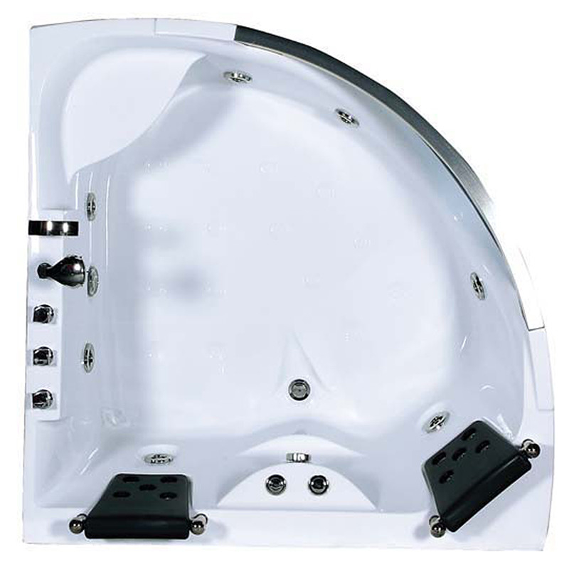 Cuba de Jacuzzi do banheiro de Hydromassage com a instalação de canto de 2 assentos