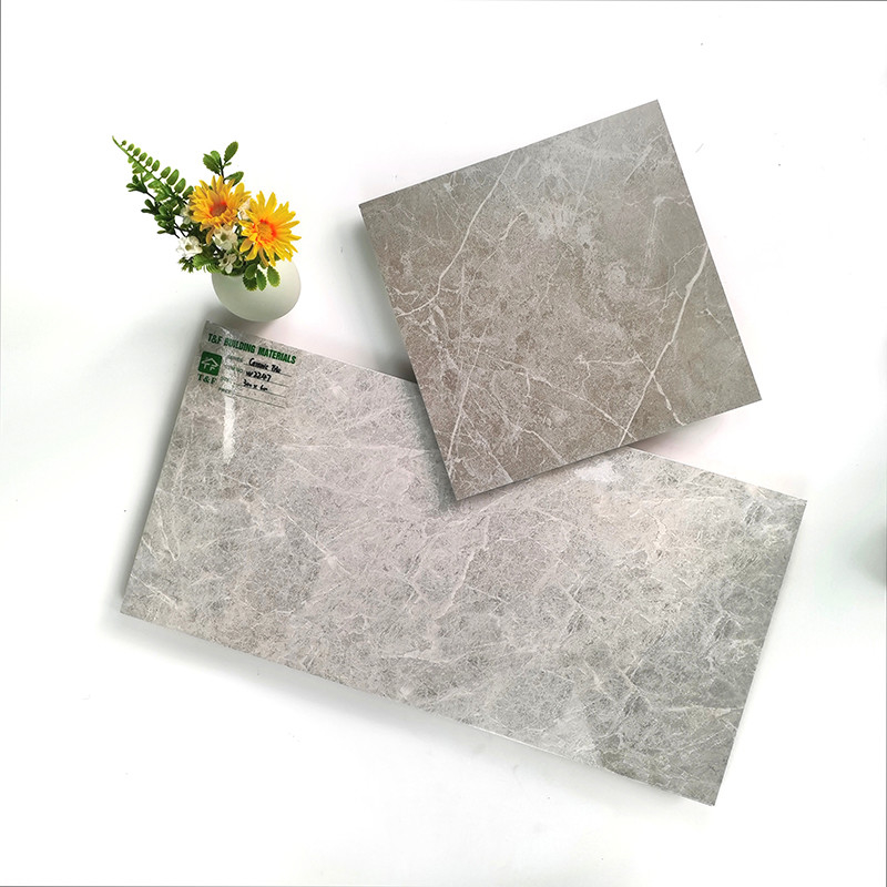 banheiro interior vitrificado 300x600MM das cores dos cinzas dos azulejos
