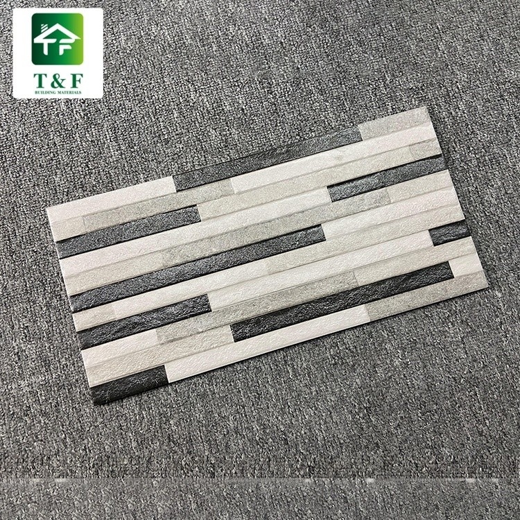 Azulejos vitrificados exteriores cor branca da mistura 20 x 40 preta