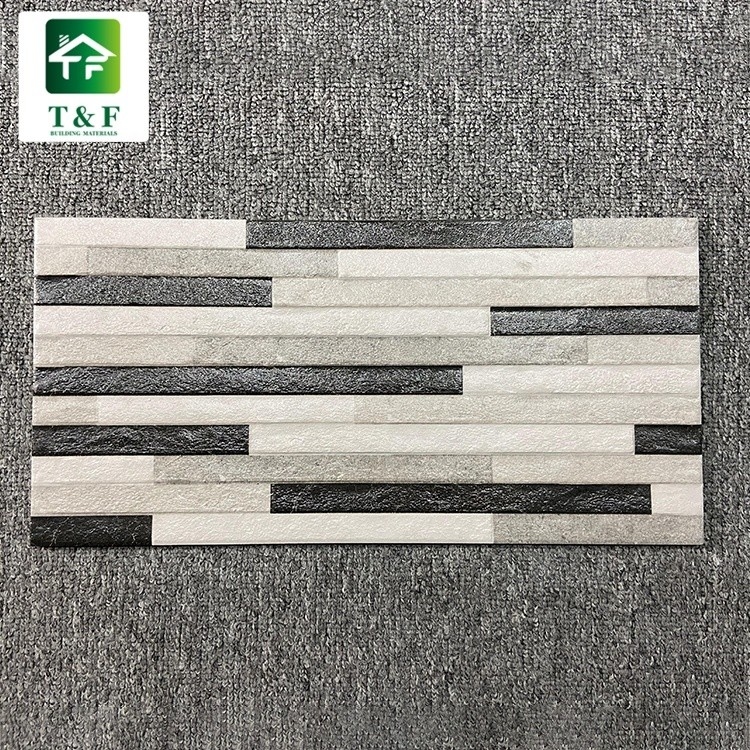 Azulejos vitrificados exteriores cor branca da mistura 20 x 40 preta