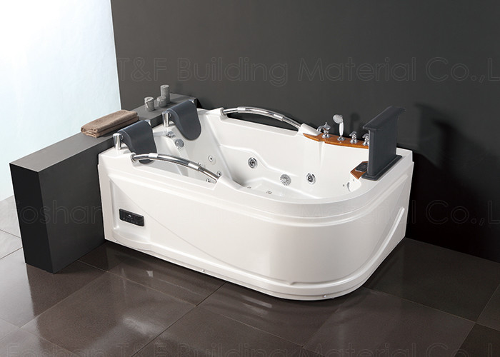 Bolha de ar contornada da banheira 2 acrílicos brancos internos do canto do Jacuzzi