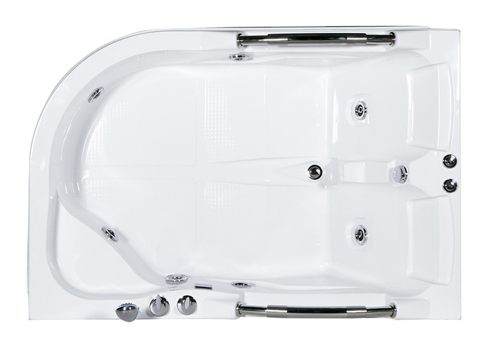 Bolha de ar contornada da banheira 2 acrílicos brancos internos do canto do Jacuzzi